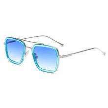 Gafas de sol con montura cuadrada para hombre y mujer, lentes de sol de estilo Vintage con protección UV400, a la moda 2024 - compra barato