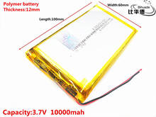 3.7V 10000mAh 1260100 Lithium Polymer Li-Po li ion Rechargeable Battery Lipo cells For Electrograph PDA Portable Speaker toys 2024 - buy cheap