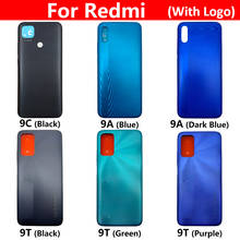 10Pcs/Lot，For Xiaomi Redmi 9C 9A 9T Back Door Case Battery Rear Housing Back Cover With  Volume Power Button Side Key 2024 - buy cheap