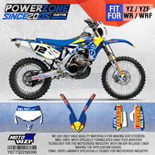 PowerZone-calcomanías personalizadas para YAMAHA YZF250 2010-2013 WR450F 2012-2015 YZ WRF 096, calcomanías de fondo de gráficos de equipo, 3M 2024 - compra barato