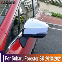 For Subaru Forester SK 2018-2020 2021 Chrome Car Side Door Rearview Rear View Mirror Cover Trim Exterior Accessories Sticker 2024 - buy cheap