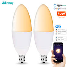 E12 WiFi Smart LED Light Bulb Dimmable Base Candelabra,40W Equivalent(5W) Compatible with Alexa and Google Assistant 2 Pack 2024 - buy cheap