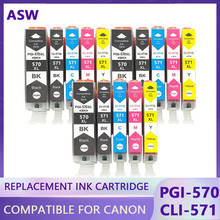 570 571 PGI-570 CLI-571 compatible ink cartridge For canon PIXMA MG5750 MG5751 MG5752 MG6850 MG6851 MG6852 TS6050 TS5050 5051 2024 - buy cheap