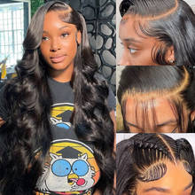Ueenly-peruca lace front 13x4 com cabelo humano brasileiro, cabelo humano, fechamento lace frontal 360, feminina 2024 - compre barato