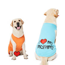 Colete grande para cachorro, roupas de verão para amor da mamãe, pai, pet, corgi, samoyed, husky, labrador, golden retriever, casaco 2024 - compre barato