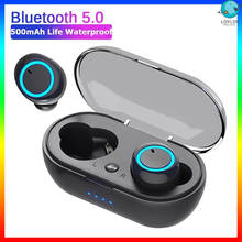 2022 Y50 TWS Bluetooth Earphones Wireless Headphones Gaming Touch Control Headset Waterproof 9D Stereo Earbuds For Android Xiaom 2024 - compre barato