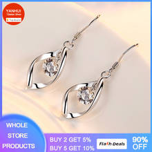 Prevent Allergy White Gold Color Real Tibetan Silver Earrings Women Charm Trendy Jewelry Vintage Simple Party Accessories Gifts 2024 - buy cheap
