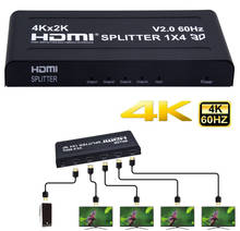 Divisor HDMI 4K x 2k 1080P 4K 60Hz HDMI Splitter 1x4 HDMI2.0 1 en 4 Out Video Converter para PS4 STB DVD PC salida a 4 TV Monitor 2024 - compra barato