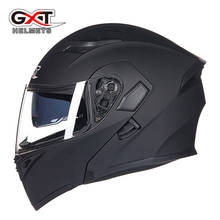 GXT 902 Motorcycle Flip up Modular Helmet Modular casque moto cycling helmets black Sun Visor Safety Double Lens Racing helmet 2024 - buy cheap