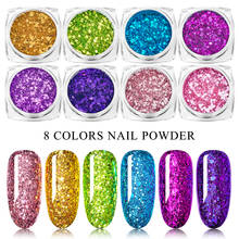 1 Box Holographic Nail Glitter Flakes Sparkly 3D Hexagon Colorful Sequins Spangles Polish Manicure Nails Art Decorations 2024 - buy cheap