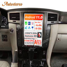 Автомобильная GPS-навигация в стиле Тесла, автомагнитола на Android 9,0 с вертикальным экраном для Lexus LX570, головное устройство, мультимедийный плеер, Carplay PX6 HD 2024 - купить недорого