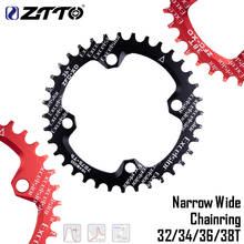 ZTTO MTB Round Narrow Wide Bicycle Single Speed Crank Set 104BCD 32/34/36/38T Aluminum Alloy Mountain Bike Chain Ring Chainwheel 2024 - buy cheap