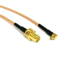 Cable de conversión de módem, conector hembra de RP-SMA a MMCX macho, Conector de ángulo recto, Cable RG316, adaptador RF Pigtail de 15CM y 6 ", nuevo 2024 - compra barato