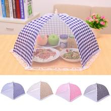 1pc Kitchen Folded Mesh Food Cover Anti Fly Mosquito Umbrella Hygiene Grid Style Food Dish Cover BBQ Picnic Kitchenware 2024 - buy cheap