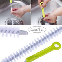2 Pcs 71cm Nylon Brush Kitchen Sink Drian Filter Strainer Water Pipe Sewer Hair Catcher Clog Cleaning Remover Hook Tool Cleaner 2024 - buy cheap
