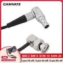 Camvaste conector de bnc para 0b 5 pinos macho, ângulo reto smpte, cabo temporizador, conector para mini dispositivos de som (42cm), novo 2024 - compre barato