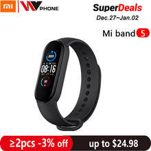 Xiaomi Mi Band 5 Smart Bracelet 4 Color AMOLED Screen Miband 5 Smartband Fitness Traker Bluetooth Sport Waterproof Smart Band 2024 - купить недорого