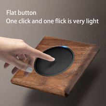 1-4 Gang 2 Way Wall Light Push Button Switch Retro Walnut Solid Wood Panel Switch with LED Indicator 2024 - buy cheap
