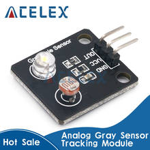 Sensor de luz de resistencia fotosensible, Sensor analógico de escala de grises, módulo de seguimiento de buscador de línea de placa electrónica para Kit DIY Arduino 2024 - compra barato