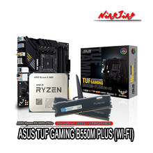 ASUS TUF GAMING B550M PLUS (WI-FI) Motherboard With AMD Ryzen R5 3600 Processor CPU LGA AM4 16G(2*8) DDR4 2666MHz RAM Memory New 2024 - buy cheap
