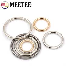 10 pces meetee 30-60mm liga de zinco o anel de metal fivelas bolsa sob o quadro cinta conector saco acessórios de costura de ferragem 2024 - compre barato