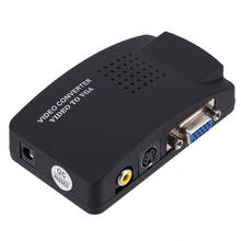 Полный набор AV к VGA адаптер переключатель видео конвертер ТВ приставка для монитора ТВ терминал S или VGA к VGA для ПК ноутбука FS 2024 - купить недорого