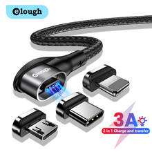 Elough Magnetic Cable Type C Fast Charging Data Cable Micro USB C Mobile Phone For iphone 11 pro Samsung Xiaomi Huawei Realme 9 2024 - buy cheap