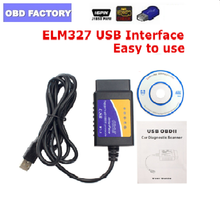 Cabo de diagnóstico elm327 usb v1.5 obd2, melhor qualidade, com chip embutido, elm 327, hardware 1.5, obd ii, scanner, elm 327, usb 25k80 2024 - compre barato