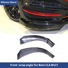 Передний бампер для Benz Cla W117 2013 2014 2015, боковые разветвители, фартуки из углеродного волокна/ФАП 2024 - купить недорого
