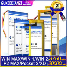 Batería de 3750/20000mAh para GPD P2 MAX WinMax/P2MAX WIN1 WIN2/XD/6438132-2S/Pocket 2 MicroPC, Mando de juegos portátil 2024 - compra barato