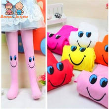 5pcs/lot,Cute Smile Pattern Tights  Girls Tight,kids Velvet Kid Tights,Girl Tights Candy Color 2024 - buy cheap