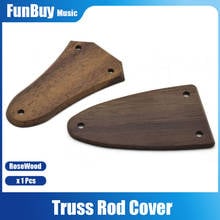 Hot Selling 3 Hole Rosewood Electric Acoustic Guitar Truss Rod Cover Plate Holder Guitar Parts Accessories 2024 - buy cheap