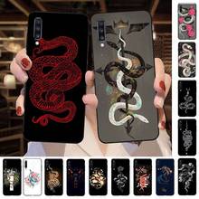 Capa de celular macia estilosa flor de serpente de dragão, para samsung galaxy a50 a10s a20 a20e a20s a30s a40 a51 a70 a30 a7 a9 a71 2024 - compre barato