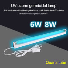 Lâmpada uv esterilizadora, "lâmpada de esterilização ultravioleta com ozônio, 220v 110v 6w 8w para desinfecção de casa, luz ultravioleta bactericida 2024 - compre barato