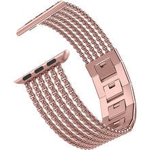 Women Luxury Strap For Apple Watch Band 41mm 45mm 38/40mm 42/44mm Metal Bracelet For iWatch Series 7 6 5 SE 4 3 Wrist Watchbands 2024 - buy cheap