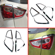 Car Detector ABS Chrome Cover Trim Back Tail Rear Light Lamp Frame Eyebrow For Suzuki S-cross Scross SX4 2014 2015 2016 2017 2024 - buy cheap