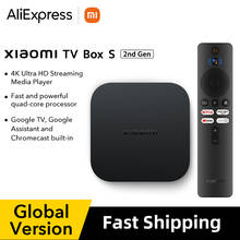 Original Global Version Xiaomi TV Box S 2nd Gen 4K Ultra HD 2G 8G WiFi BT5.2 Google TV Cast Netflix Smart TV Box Media Player 2024 - buy cheap