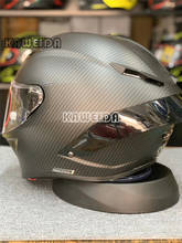 Casco de motocicleta de cara completa, protector de seguridad para carreras, color negro, para invierno 2024 - compra barato