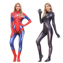 Disfraces de Superhéroes para adultos y niños, traje de Halloween con gato rojo y negro, Symbiote de Navidad, Mary, Jane, MJ 2024 - compra barato