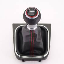 For VW Golf 5 MK5 R32 For GTI 2004 2005 2006 2007 2008 2009 Car-Stying 5 Speed Car Gear Stick Level Shift Knob With Leather Boot 2024 - buy cheap