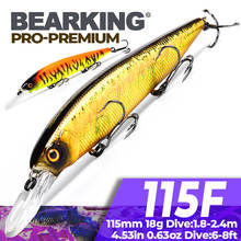 Жесткая рыболовная приманка Bearking M116, 115 мм, 18 г, бесплатная доставка, 2019 2024 - купить недорого