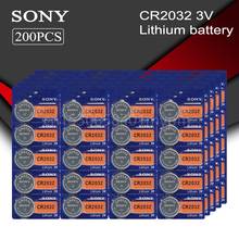 Pilas de botón SONY cr2032, 3V, batería de litio para reloj, calculadora de Control remoto, 200 unids/lote 2024 - compra barato