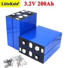 Liitokala 3.2v 200ah lifepo4 bateria de lítio 3.2v ferro de lítio fosfato bateria para 4S 12v 24v 16s bateria inversor veículo rv 2024 - compre barato