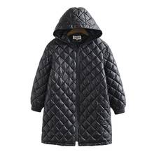 Casaco de algodão acolchoado feminino, jaqueta grossa plus size para mulheres g859 2024 - compre barato