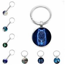 2020 New Wolf Totem Siberian Wolf Keychain Glass Convex Personality Pendant Keychain Gift 2024 - buy cheap