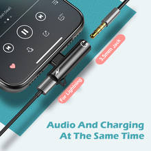 2 в 1 аудио адаптер для iPhone Lightning на 3,5 мм разъем для наушников 8-контактный кабель для зарядки разветвитель адаптер для Iphone 2 в 1 2024 - купить недорого