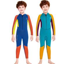 Boys Wetsuit 2.5MM Neoprene Keep Warm Children's Scuba Diving Suit Full Body Long Sleeve Thermal Surfing Snorkeling Swimsuit 2024 - buy cheap
