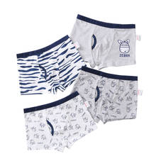 4Pcs/Lot  Boys Panties Cartoon Cotton Boxer Shorts Kids Underwear Underpants 2-14Years 2024 - buy cheap
