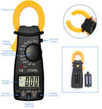 DT3266L Digital Clamp Meter Multimeter Current Clamp Pincers Voltmeter Ammeter 600A AC/DC Ohm Amper Current Voltage Tester 2024 - buy cheap