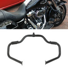 Bigode ferroviário guarda motor barra de acidente estrada gloss preto para harley touring road king electra rua glide estrada 1997-2008 2024 - compre barato